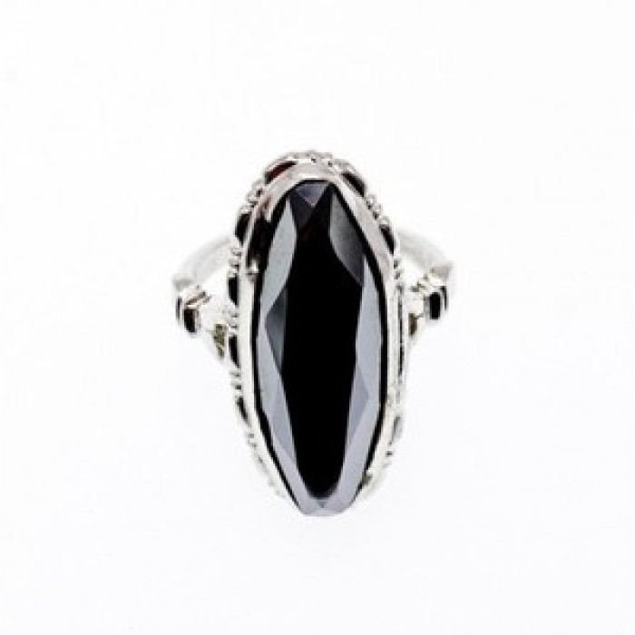 925 Sterling Silver Hematite Ring Size 5.5