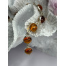 925 Sterling Silver Amber Bracelet Length 7