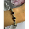 925 Sterling Silver Garnet Bracelet Length 7-7.5