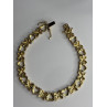 925 Sterling Silver Gold Plated Heart Bracelet Length 7.5