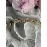 925 Sterling Silver Gold Plated Heart Bracelet Length 7.5