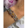 Starry Sky 925 Sterling Silver Amber Bracelet Length 7.5