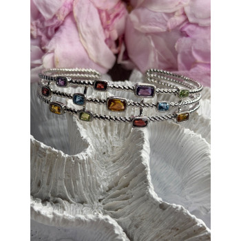 Starry Sky 925 Sterling Silver Amber Bracelet Length 7.5