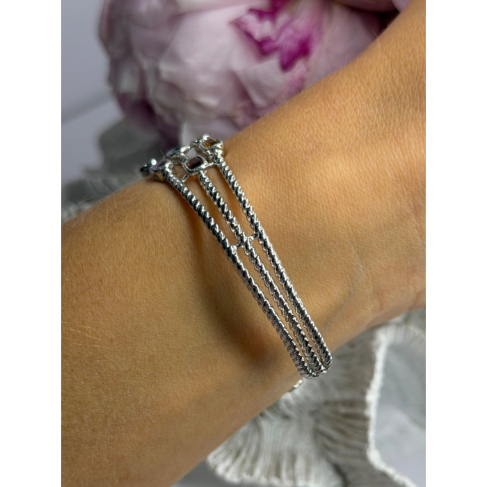 Starry Sky 925 Sterling Silver Amber Bracelet Length 7.5