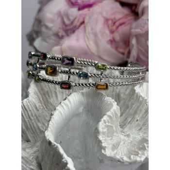 Starry Sky 925 Sterling Silver Amber Bracelet Length 7.5