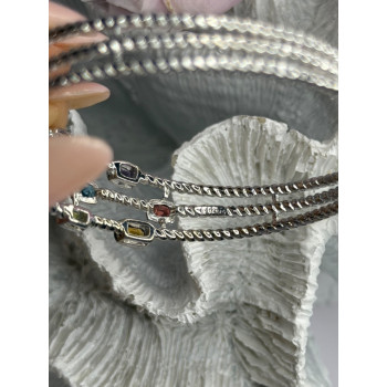 Starry Sky 925 Sterling Silver Amber Bracelet Length 7.5