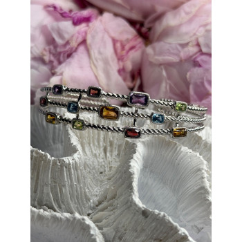 Starry Sky 925 Sterling Silver Amber Bracelet Length 7.5