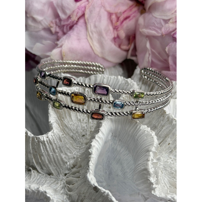 Starry Sky 925 Sterling Silver Amber Bracelet Length 7.5