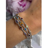 Starry Sky 925 Sterling Silver Amber Bracelet Length 7.5