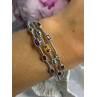 Starry Sky 925 Sterling Silver Amber Bracelet Length 7.5