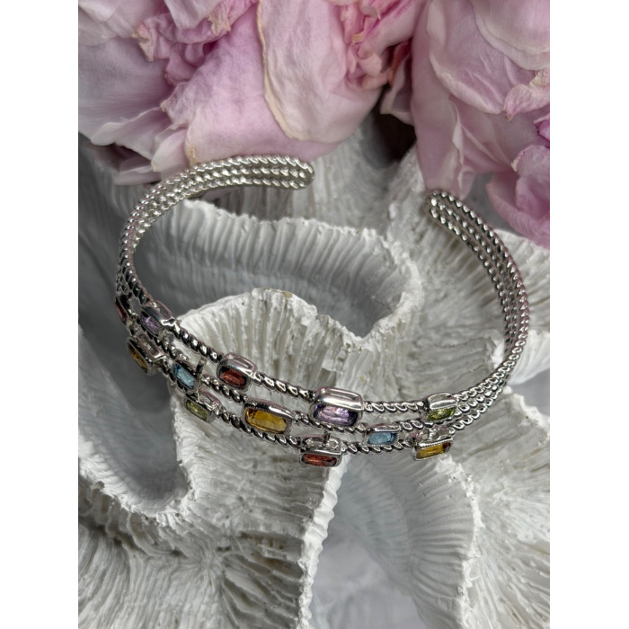 Starry Sky 925 Sterling Silver Amber Bracelet Length 7.5