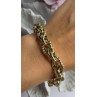 Italy 925 Sterling Silver Gold Plated Bracelet Length 8
