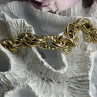 Italy 925 Sterling Silver Gold Plated Bracelet Length 8
