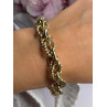 Italy 925 Sterling Silver Gold Plated Bracelet Length 8