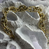 Italy 925 Sterling Silver Gold Plated Bracelet Length 8