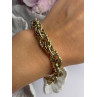 Italy 925 Sterling Silver Gold Plated Bracelet Length 8