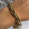 Italy 925 Sterling Silver Gold Plated Bracelet Length 8