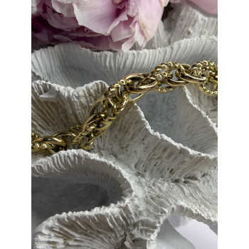 Italy 925 Sterling Silver Gold Plated Bracelet Length 8