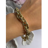 Italy 925 Sterling Silver Gold Plated Bracelet Length 8