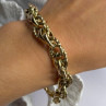 Italy 925 Sterling Silver Gold Plated Bracelet Length 8