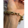 Italy 925 Sterling Silver Gold Plated Bracelet Length 8