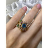 925 Sterling Silver Gold Plated Topaz, Peridot & Spinel 