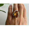 925 Sterling Silver Jewelry glass Ring Size 6.5
