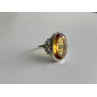 925 Sterling Silver Jewelry glass Ring Size 6.5