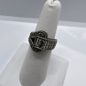 925 Sterling Silver Marcasite Ring Size 5.5