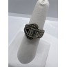 925 Sterling Silver Marcasite Ring Size 5.5