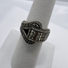 925 Sterling Silver Marcasite Ring Size 5.5