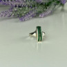 925 Sterling Silver Malachite Ring Size 5.5