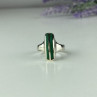 925 Sterling Silver Malachite Ring Size 5.5