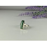 925 Sterling Silver Malachite Ring Size 5.5