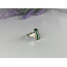 925 Sterling Silver Malachite Ring Size 5.5