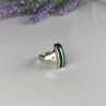 925 Sterling Silver Malachite Ring Size 5.5