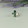925 Sterling Silver Malachite Ring Size 5.5