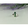 925 Sterling Silver Malachite Ring Size 5.5