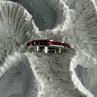 925 Sterling Silver Pink Spinel Band Ring Size 6