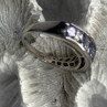 925 Sterling Silver Tanzanite & Diamond Ring Size 8