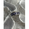 925 Sterling Silver Tanzanite & Diamond Ring Size 8