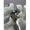 925 Sterling Silver Tanzanite & Diamond Ring Size 8