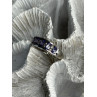 925 Sterling Silver Tanzanite & Diamond Ring Size 8