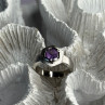 925 Sterling Silver Amethyst Ring Size 5.5