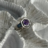 925 Sterling Silver Amethyst Ring Size 5.5