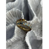 925 Sterling Silver Citrine & Topaz Ring Size 8