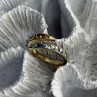 925 Sterling Silver Citrine & Topaz Ring Size 8