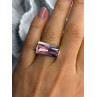 Unique 925 Sterling Silver Morganite Ring Size 7