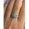 Vintage 925 Sterling Silver Marcasite Ring Size 10