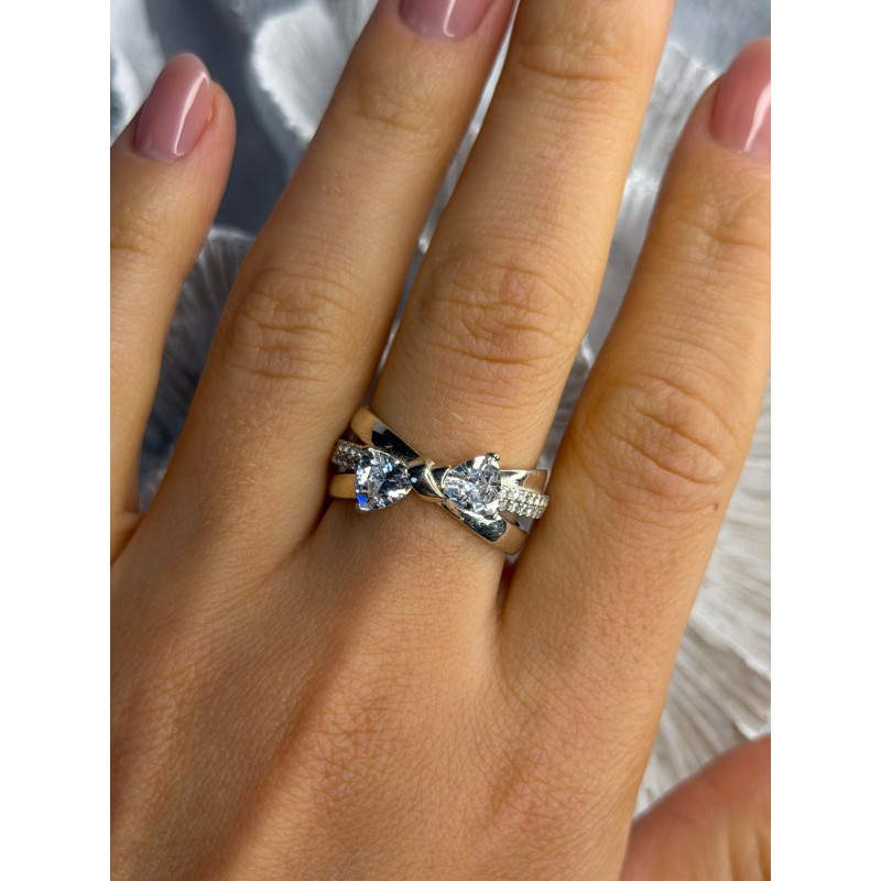 Pandora Ale 58 925 Sterling Silver Cz Ring Size 9